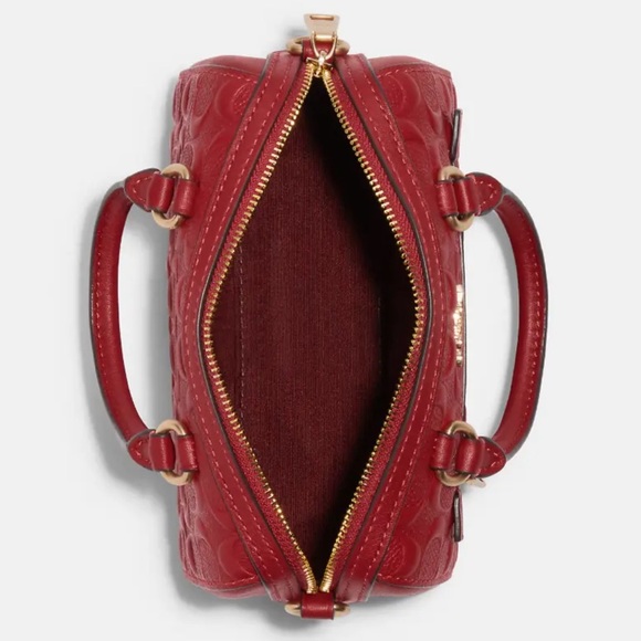 NWT COACH SIGNATURE LEATHER MINI ROWAN SATCHEL HANDBAG CC944 BAG CROSSBODY PURSE - Picture 4 of 6